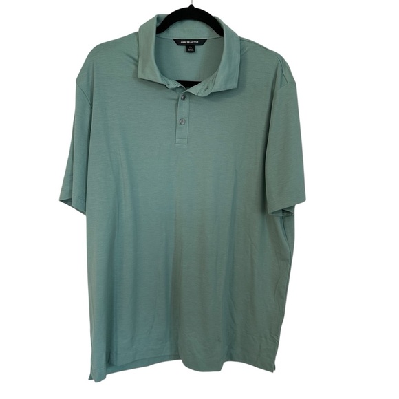 Mercer+Mettle Men’s Short Sleeve Stretch Sage Green Jersey Polo Size XL GUC - Picture 1 of 7